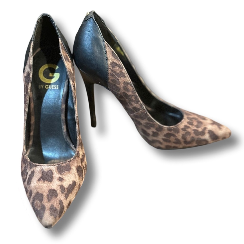 G by Guess Leopard Print Heels